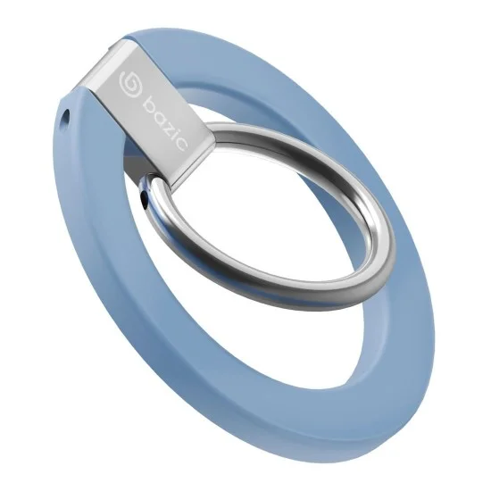 BAZIC GOMAG GRIP, MAGSAFE COMPATIBLE MAGNETIC PHONE GRIP - BLUE